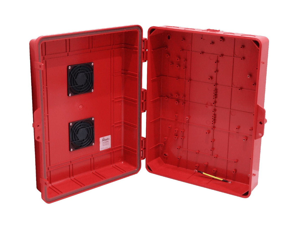 NP171406RV ALTELIX Ventilada Carmesí 432x355x152mm IP55 Cofre Exterior NEMA3 PC+ABS