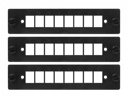 CFR-3X FURUKAWA Kit de 3 Placas Plásticas para 8 Posiciones LGX Compatible con DIO B48 Código 35265041
