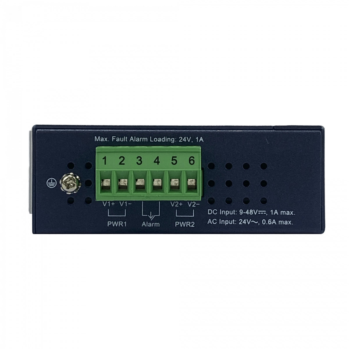IGT-905A PLANET Convertidor de Medios Industrial para Riel DIN con Slot SFP 10/100/1000, Alimentación 9-48VDC