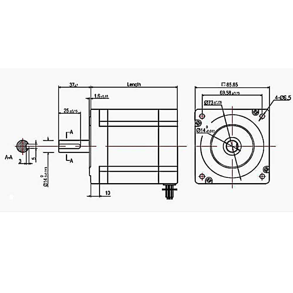 Kit Motor paso a paso Nema 34 4,4 Nm + Driver