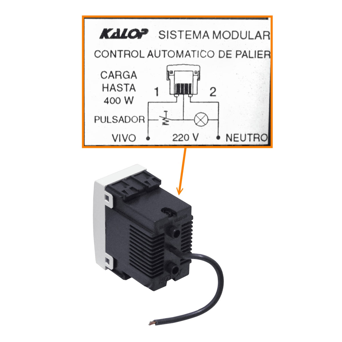 KEP-TEM KALOP Controlador Temporizado 400W 220VAC para Automatización de Cojinete