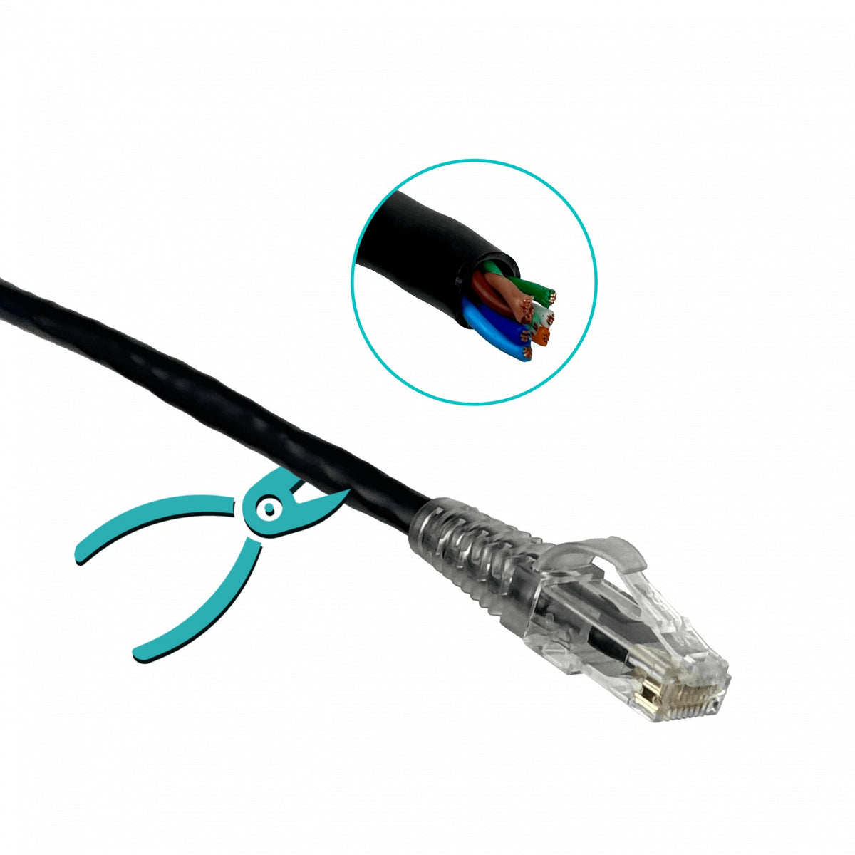 CPN-2F FURUKAWA 2mt Cat5e Negro U/UTP CM Cable Patch RJ45 Multilan 35103103