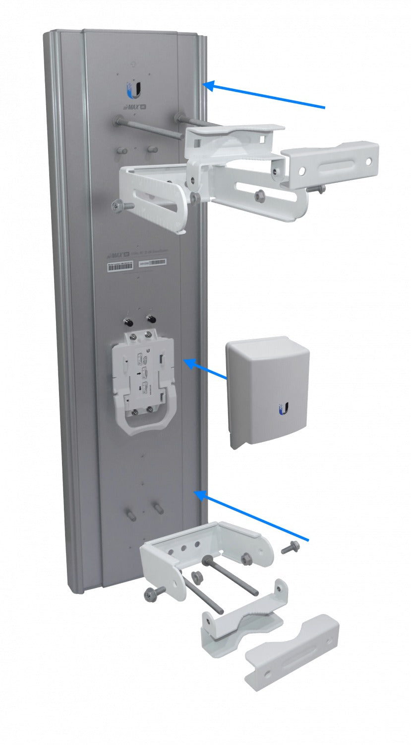 AM-5AC22-45. Antena sectorial UI de 22 dBi, 45°, 5 GHz, 2 conectores RP-SMA macho/hembra AM-M522-45-AC UBIQUITI