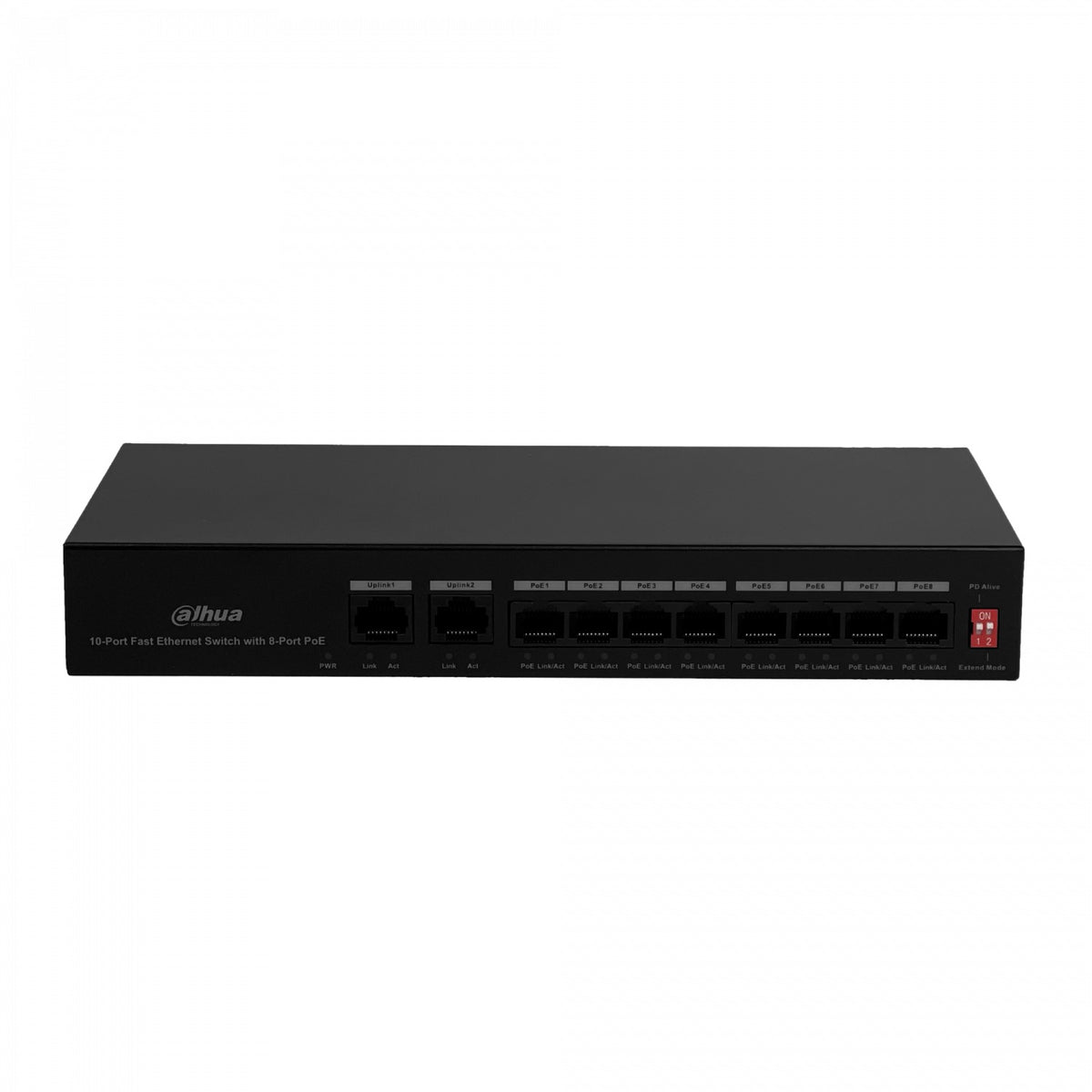 PFS3010 DAHUA Conmutador 8-100-PoE+af/at/bt 2-1000 65W-tot no-gestionable 100-240VAC