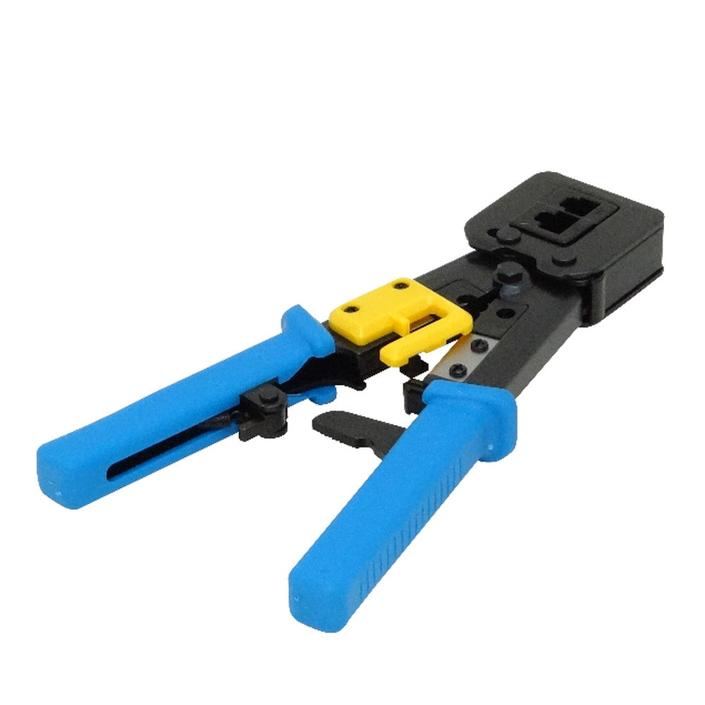 CRIMP-EZ Tenaza ponchadora profesional para conectores RJ45, RJ12 y RJ11, compatible con fichas 6 y 8 posiciones