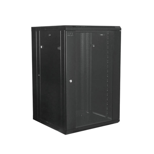 RKD18-6L LINKMADE ARMARIO 18UNIDADES DOBLE-PUERTA-ABATIBLE 60CM-PROFUNDIDAD NEGRO INCLUYE-2UNIDADES