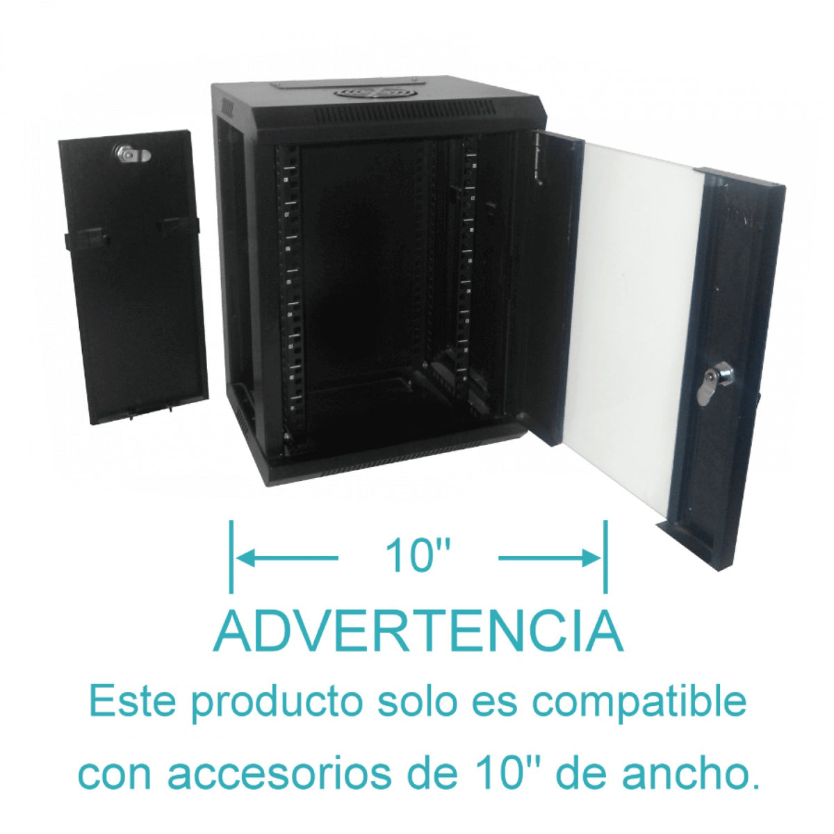 RK1009-3L LINKMADE GABINETE 9U 10-PULGADAS-ANCHO 30CM-PROFUNDIDAD NEGRO
