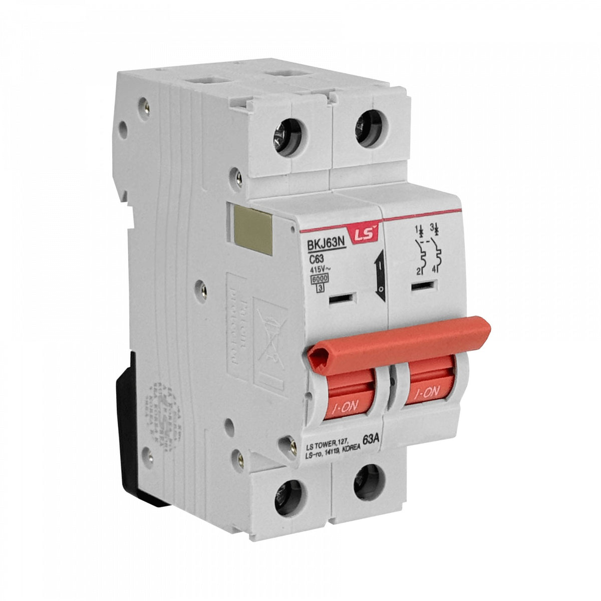 AUTOMATICO2-63A Bipolar 2x63A 6kA 230/400V Interruptor Automatico Curva C63