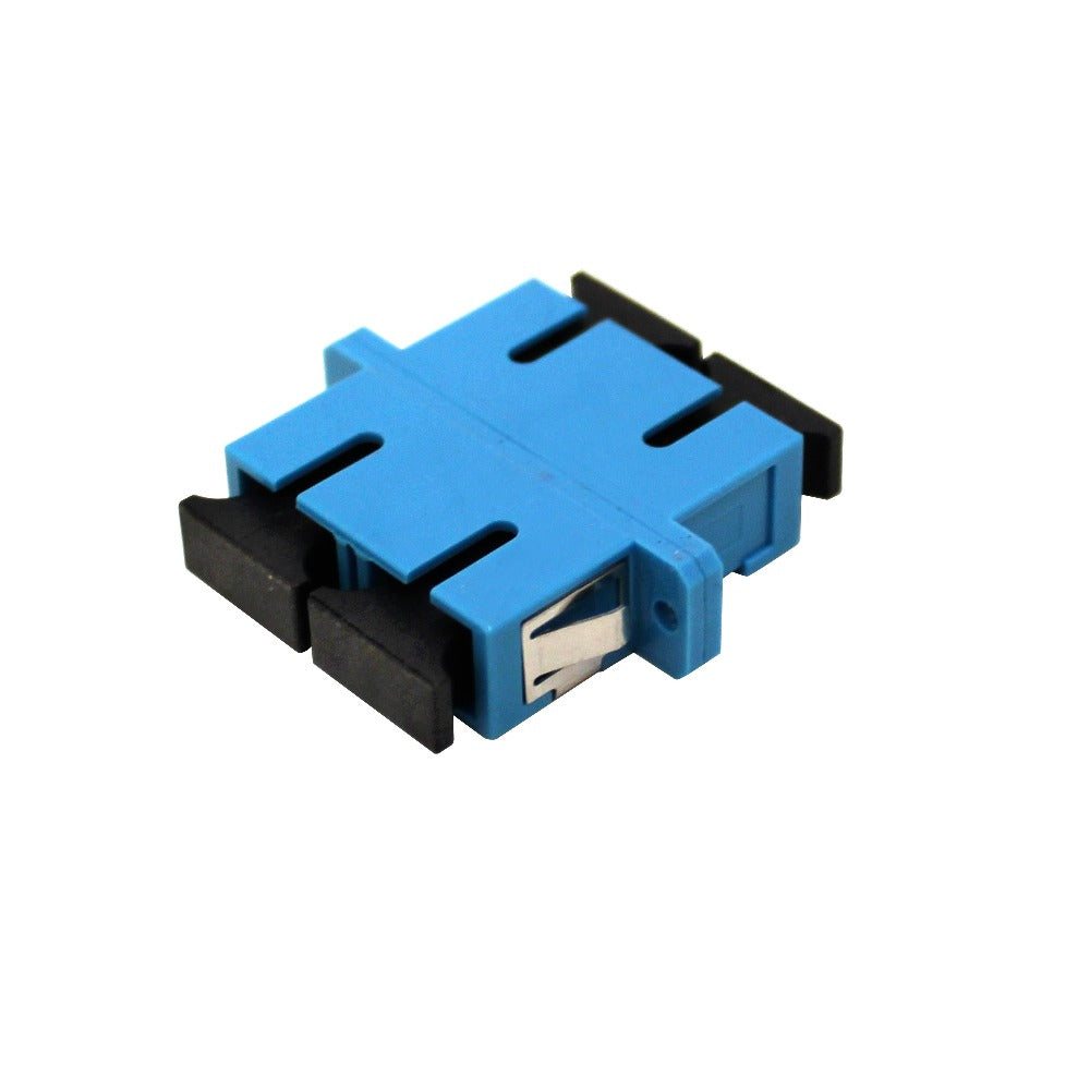 FASCD Adaptador acoplador simplex azul SC-SC monomodo dúplex para fibra óptica, para panel de parcheo o caja de conexiones