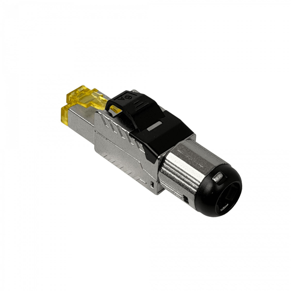 RJ6P-S Conector RJ45 macho blindado FTP Cat6 para cable unifilar, autoperforante, con cuerpo metálico