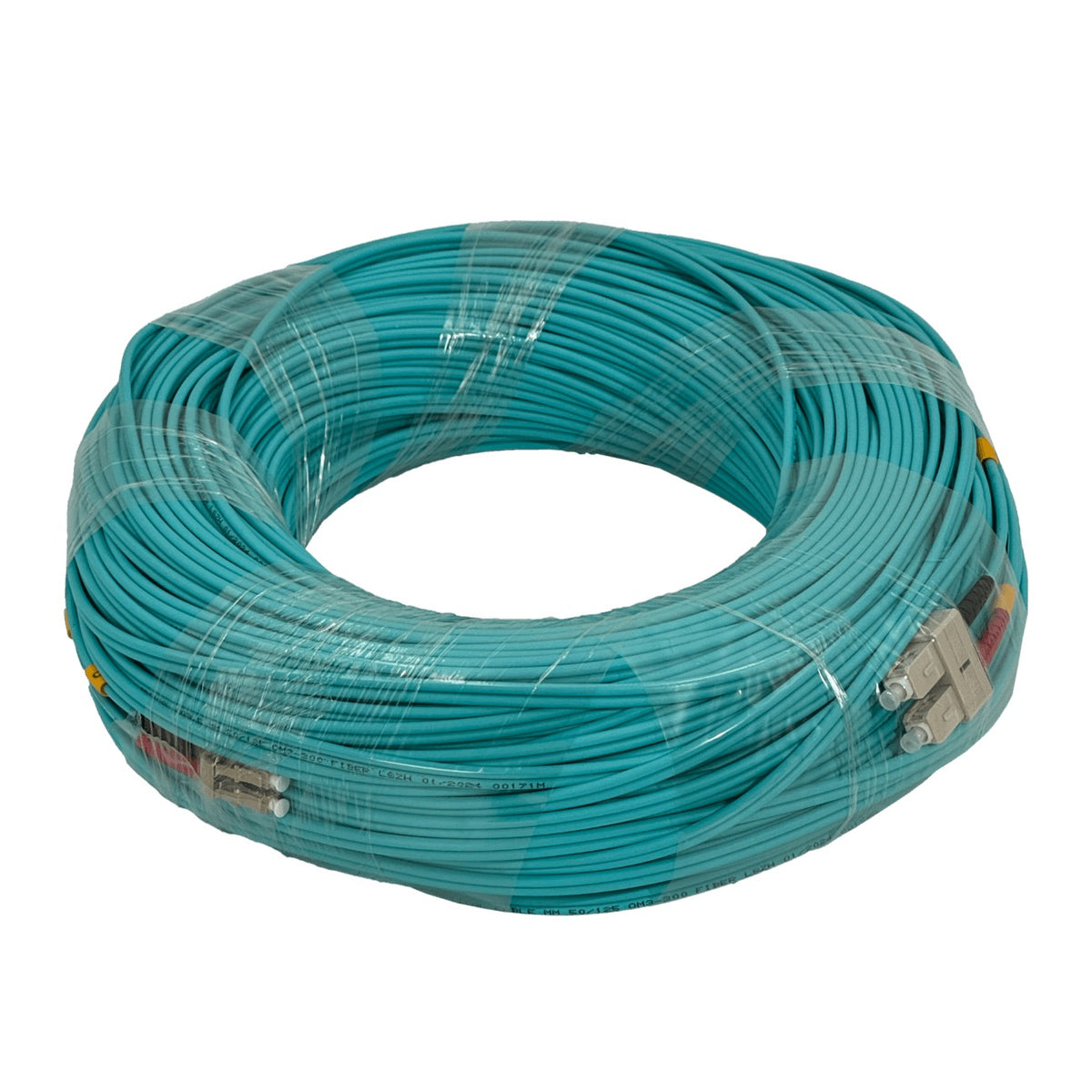 JF3LC100 100mt LC-SC OM3 Multimodo MM Duplex Latiguillo Fibra 50/125um 3.0mm LSZH