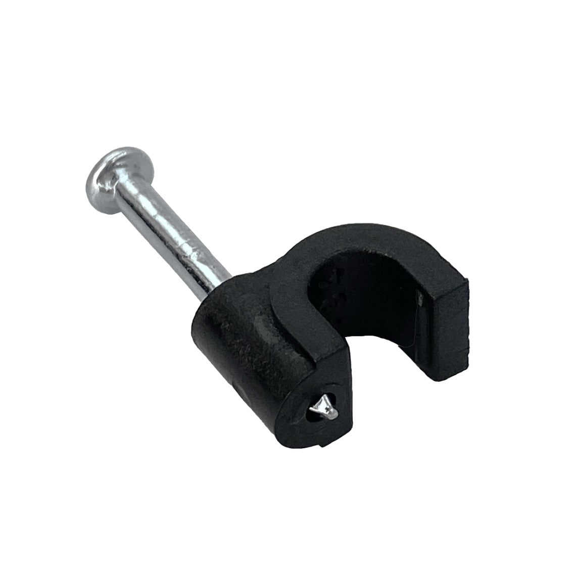 GRAMPA5MM-N LINKMADE Sujetacables 5mm Circular Negra Clavo para Hormigón 100-piezas