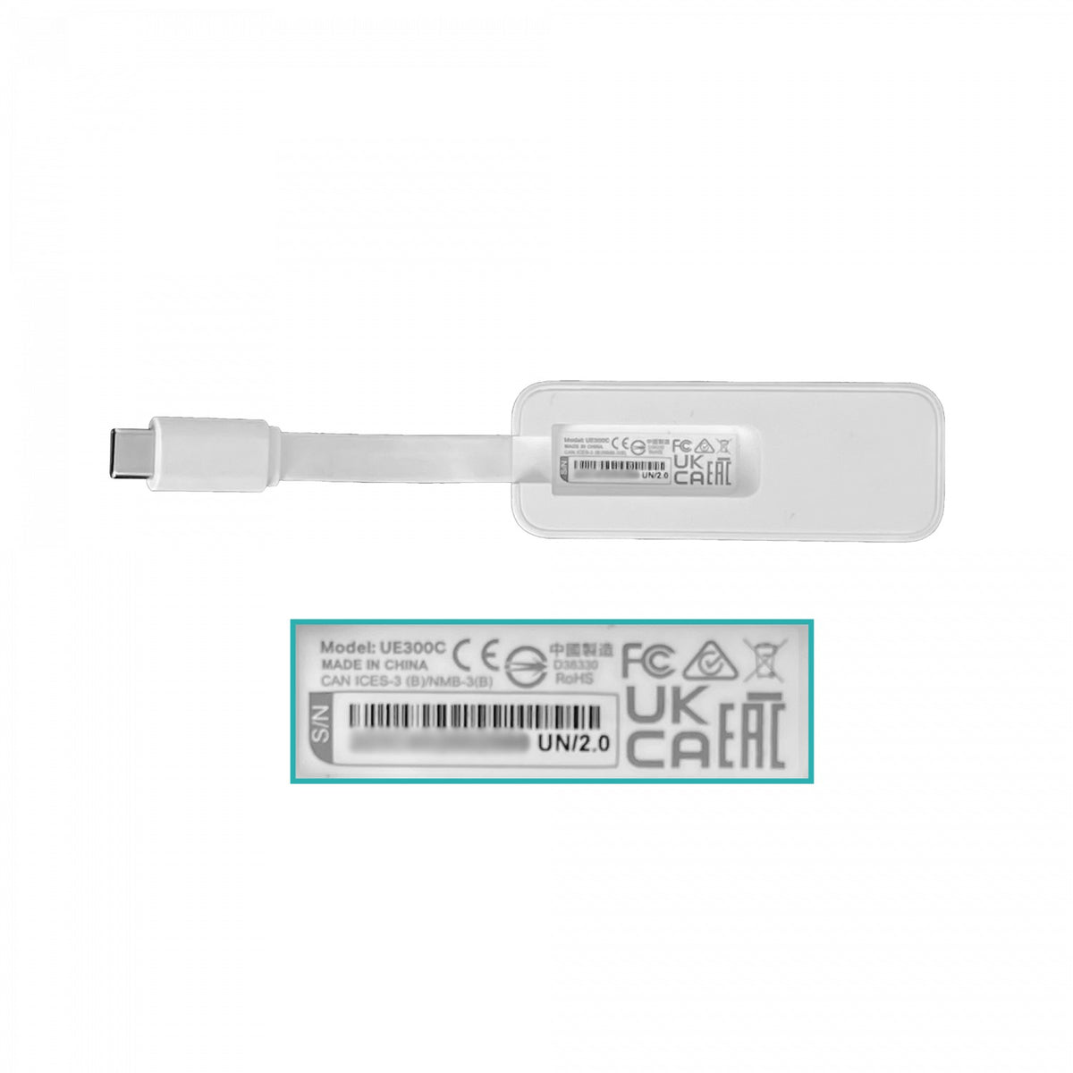 UE300C TP-LINK Adaptador de red USB 3.0 Tipo-C a Gigabit Ethernet RJ45, chipset RTL8153, velocidad 1Gbps, puerto USB-C