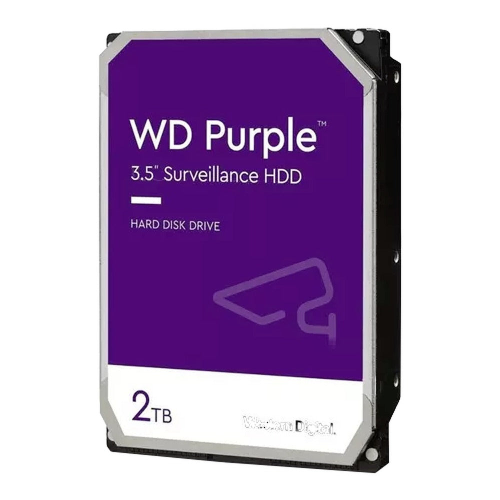WD23PURZ Disco duro interno WESTERN DIGITAL de 3,5 pulgadas, 2 TB, caché de 256 MB, 5400 RPM, interfaz SATA 6 Gb/s