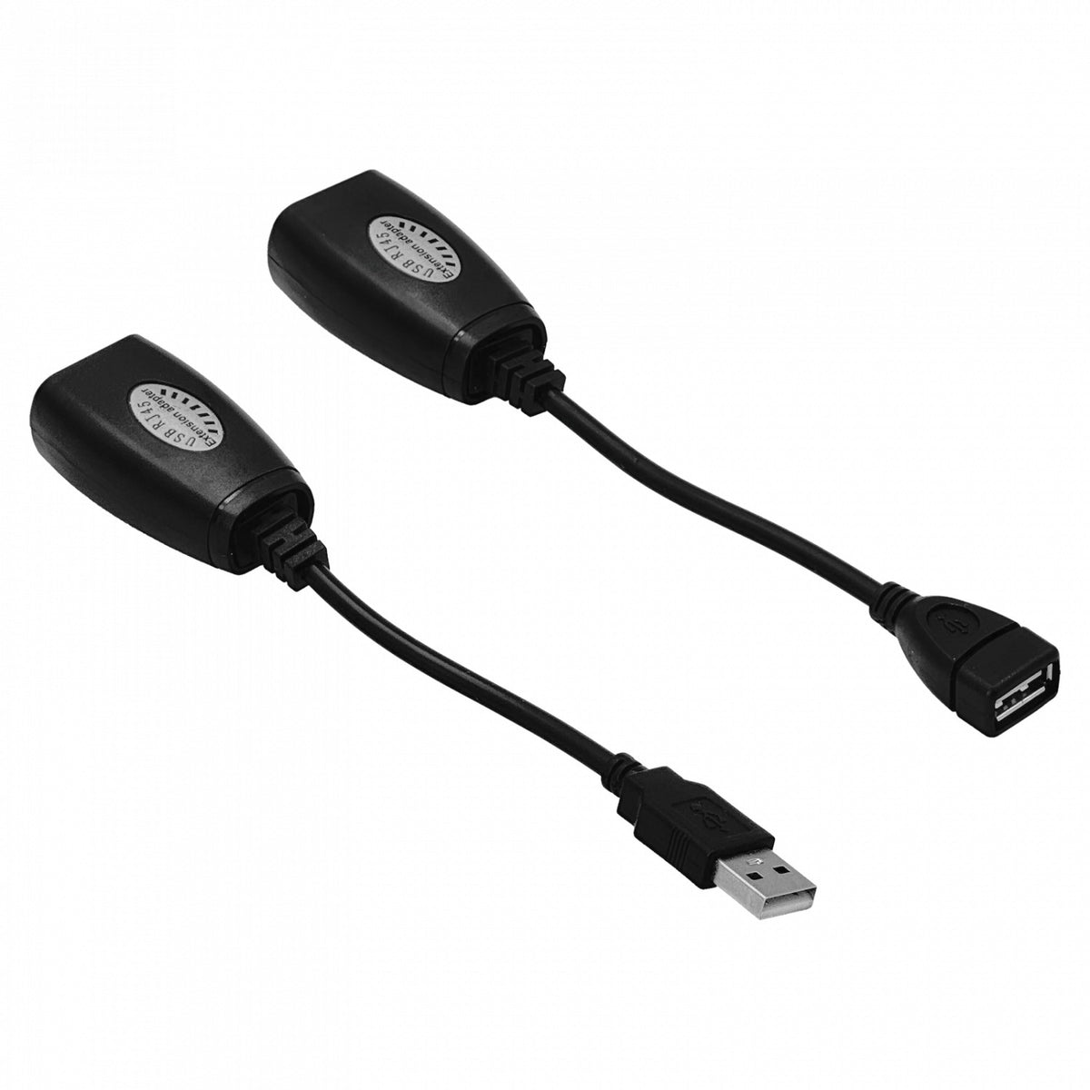 USBEXUTP2. Extensor de USB 2.0 por cable UTP Cat5e/Cat6 hasta 45 metros, conector A macho a A hembra