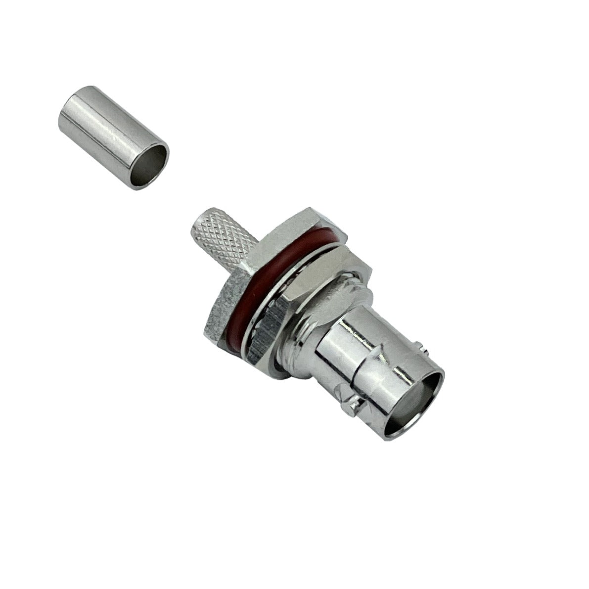 BH2E BNC-Hembra LMR195 RG58 13mm-Diamet Panel Conector Crimpeable Coaxial