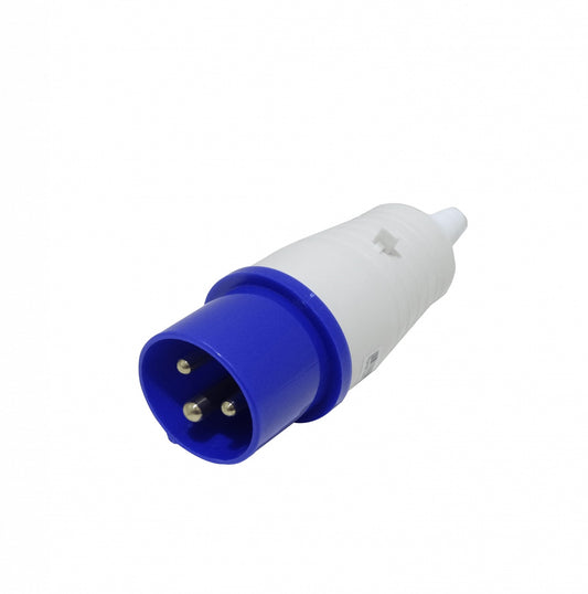013-6 LEXO Modelo013-6h Conector Macho 16 Amperios IP44 250 Voltios Toma Industrial P17 2 Polos + Tierra