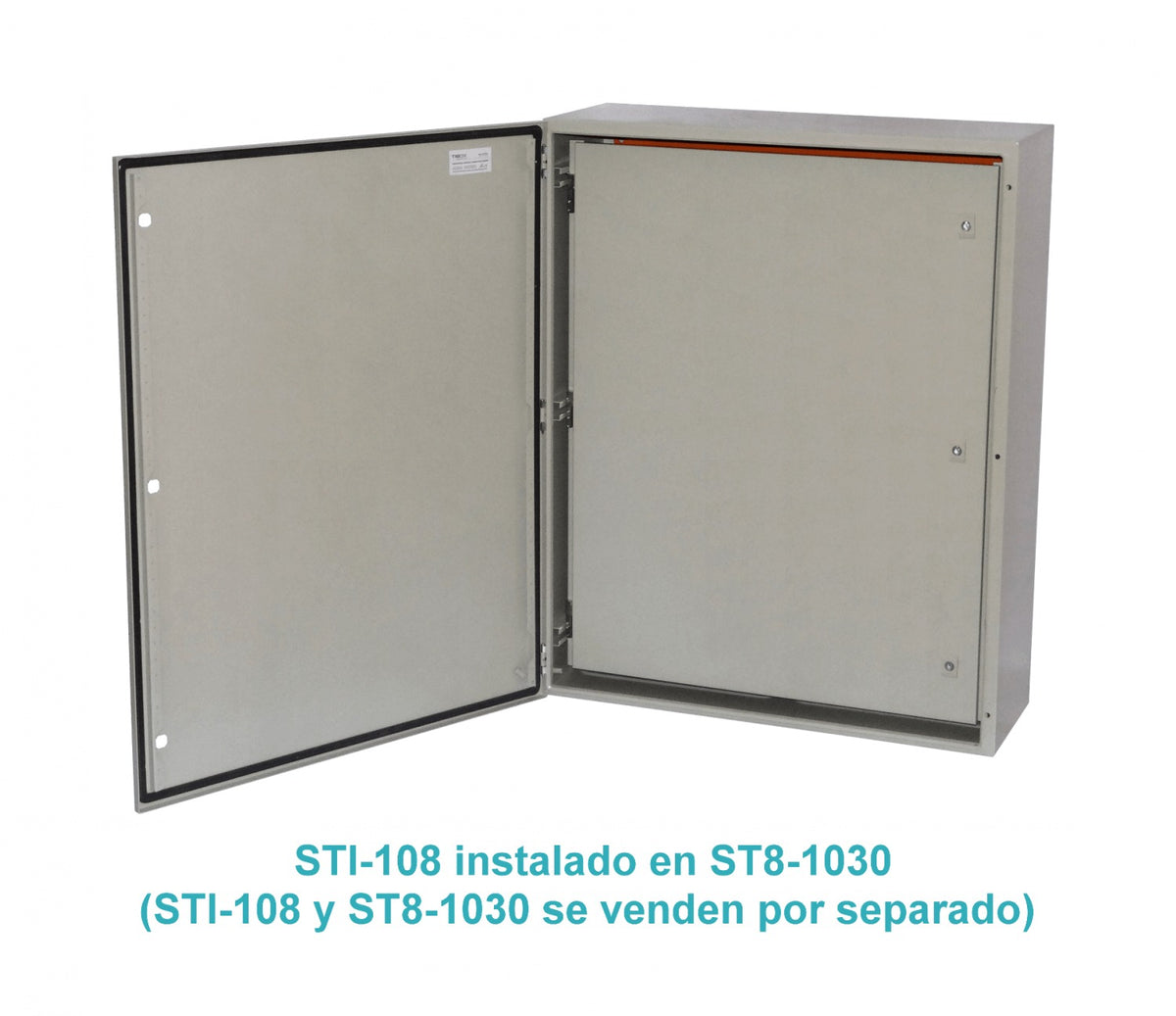 STI-108 Contratapa de 1000 por 800 mm para tablero ST8-1030 con tapa interior abatible de la marca TIBOX