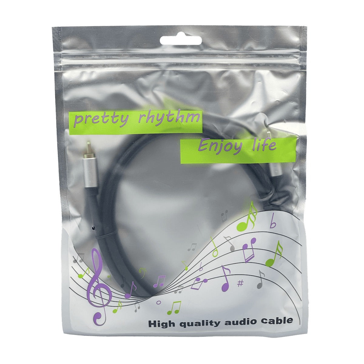 AV-1R1 Cable de Audio y Video 1x1 RCA Macho a RCA Macho de 100cm (1 metro)