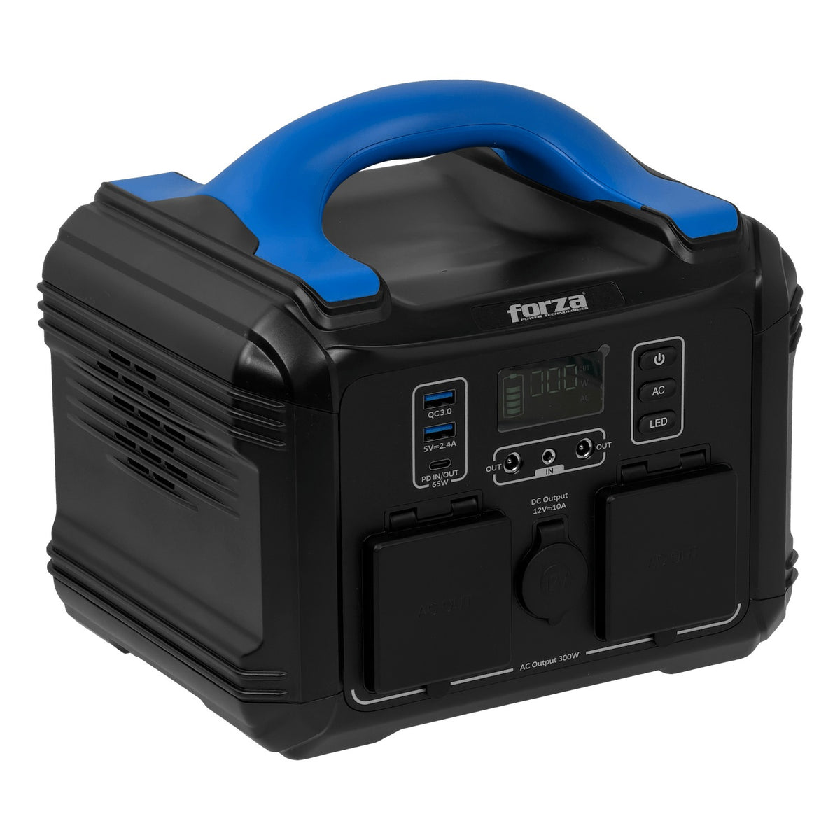 FPP-236WH. FORZA 300W Acumulador Litio-LMFP 236Wh Portátil convertidor OndaPura MPPT