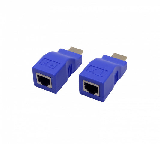 HDMI-30T 1-Cable-ParTrenzado-CAT6 HDMI 2.0 1080p Extensor SinAlimentación hasta 30metros