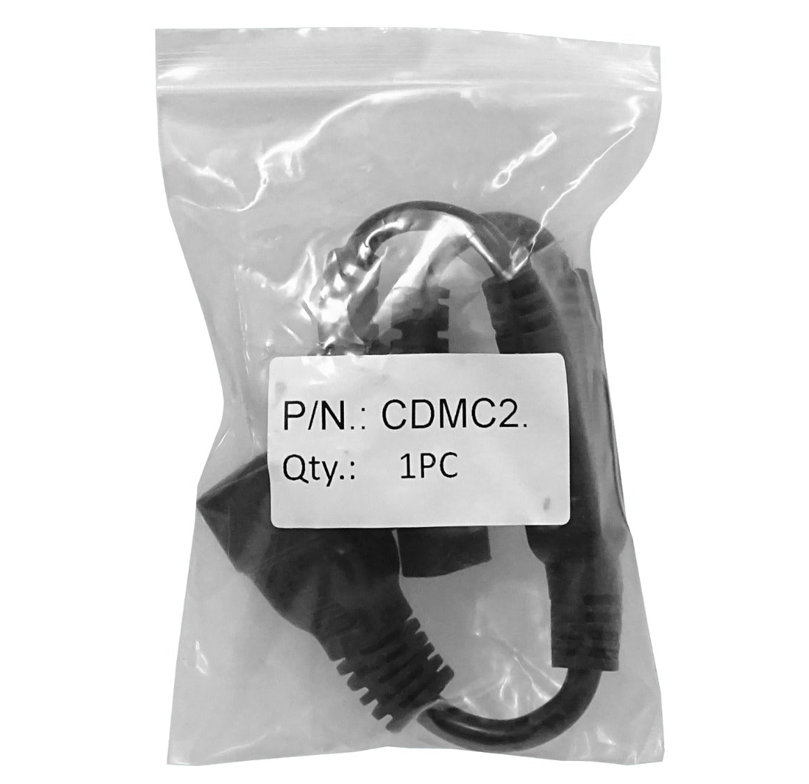CDMC2 2-C13-Hembra-10A 1-C20-Macho-16A Cable Poder 8+5cm Negro