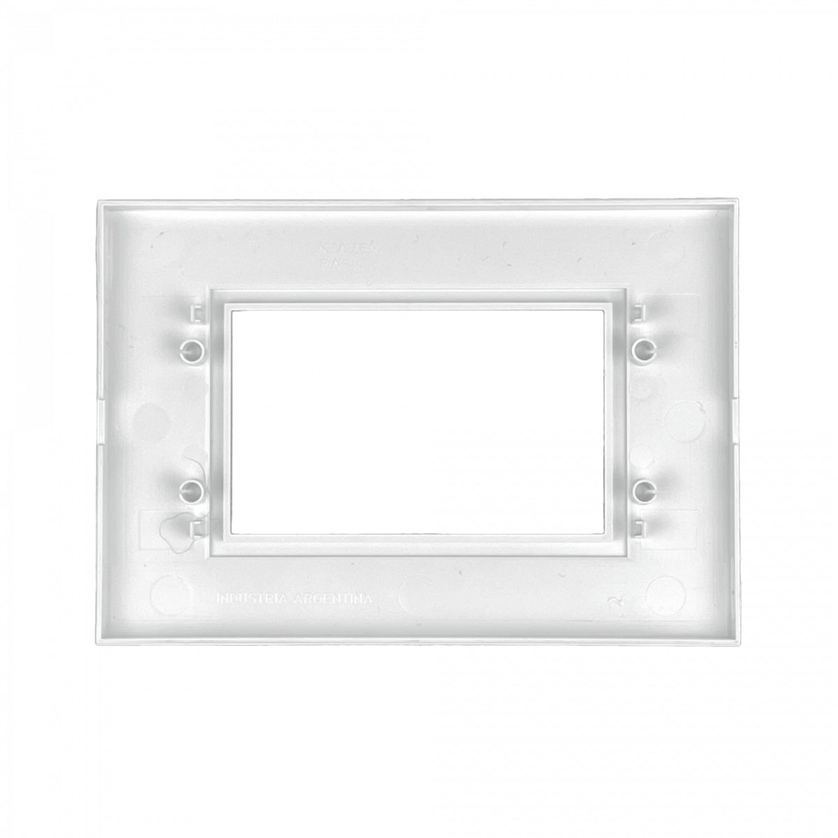 KEP-3 KALOP Placa Blanca Zen 3-Puestos Básica Cubierta 3-Módulo 128x89mm KS41510