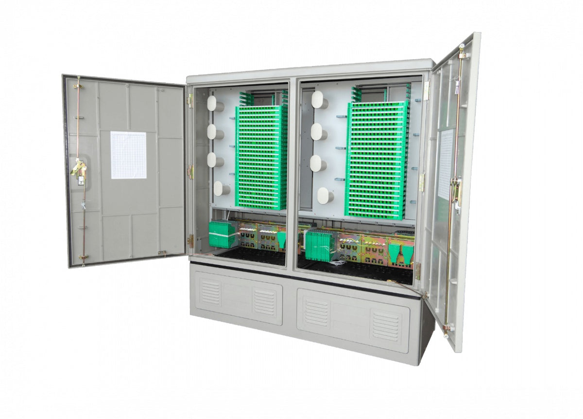 RKF-2 FIBRA 108-ODF incl-1152-SC/APC 62x148x154cm 4-Puerta Exterior-Suelo IP65