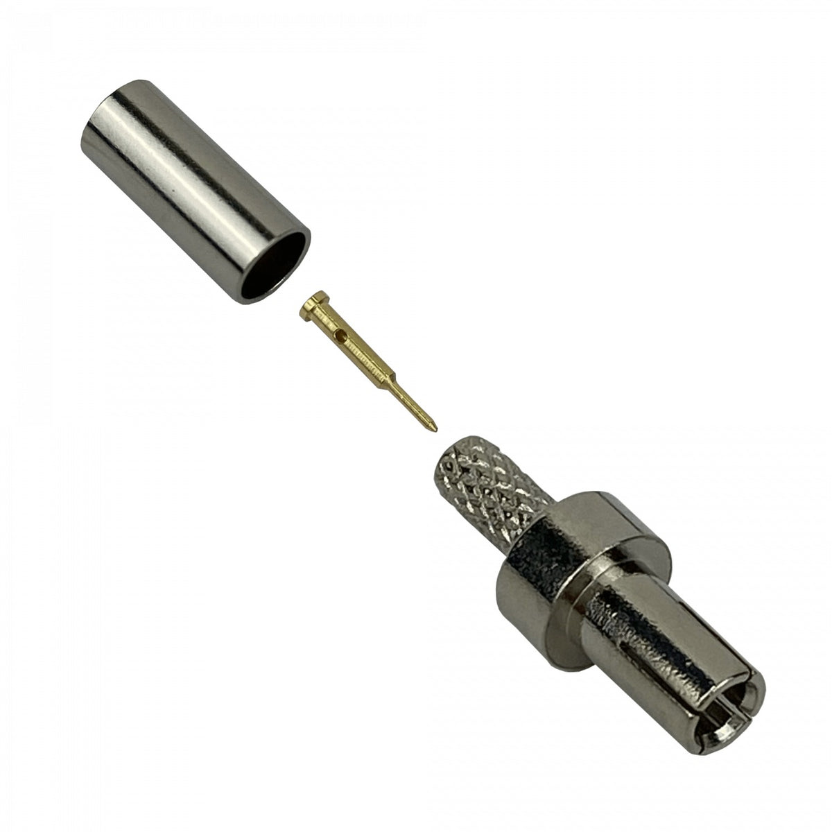 9M1C Conector coaxial engarzable CRC9 macho a RG316, compatible también con cable RG174 y modelo CA100