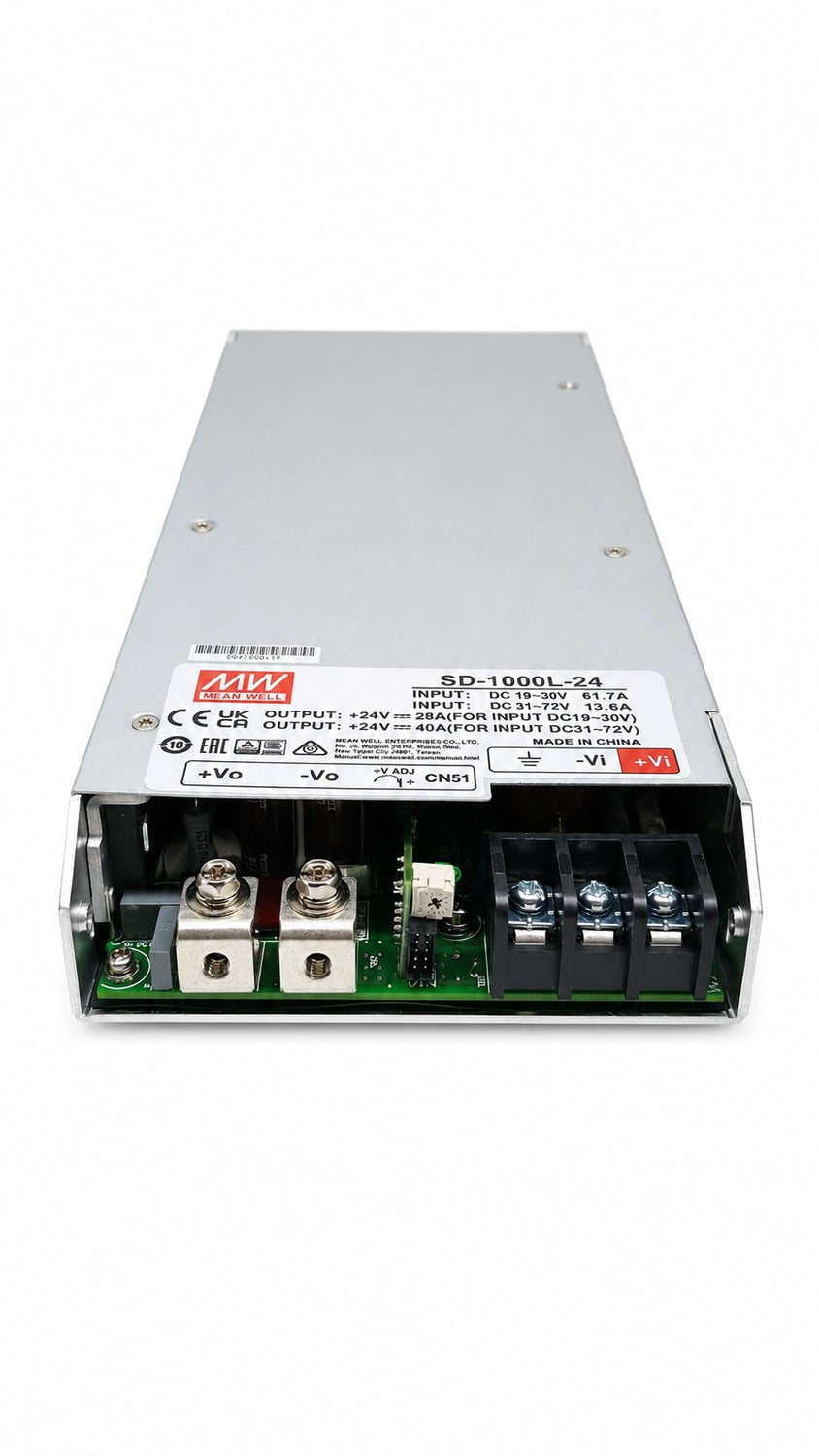 Conversor DC-DC Gabinete 1000W SD-1000 - 72 a 144VDC - 24V
