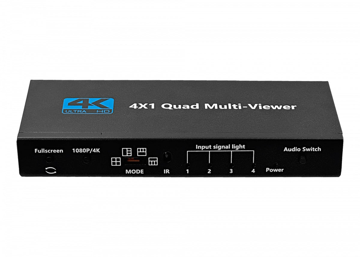HDMI-4X1 Conmutador Multiplexor 4 Entradas a 1 Salida compatible con 1080p/4K incluye 5 Cables HDMI-H y USB-C más Control