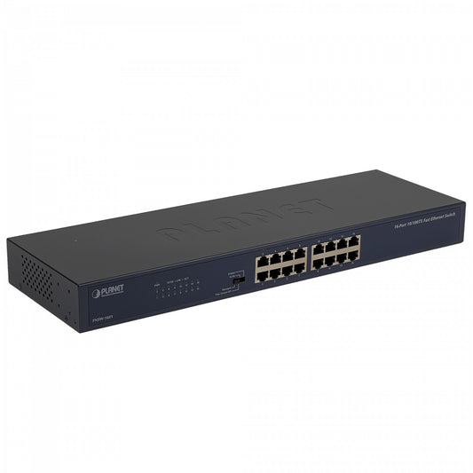 FNSW-1601 PLANET 16-100 Conmutador no-Admin-Capa2 Bastidor 220V-Directo Selector-4-funciones