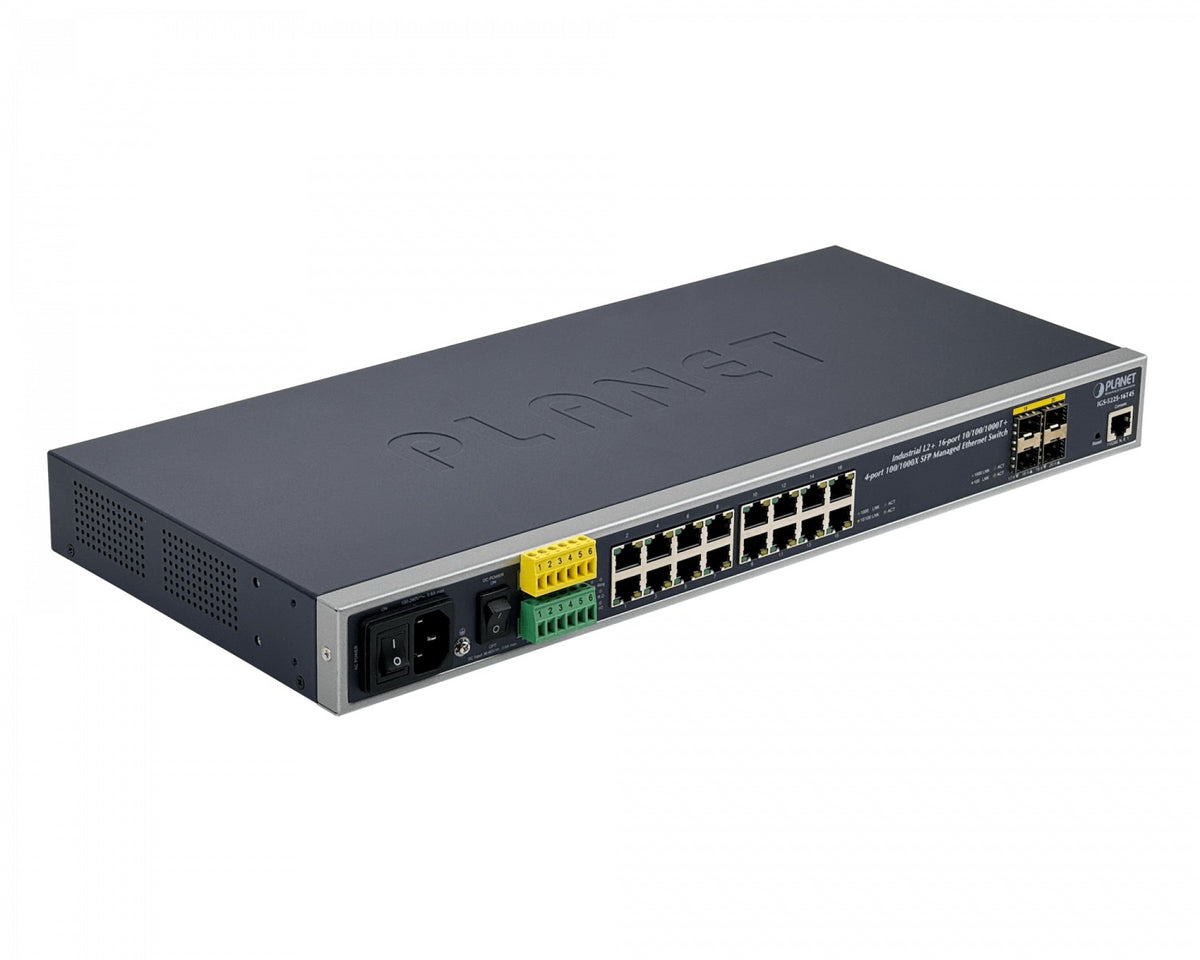 IGS-5226. PLANET 16 puertos 1000 4 ranuras SFP Consola Capa 2/Capa 4 Conmutador Industrial para Rack 100-240VCA