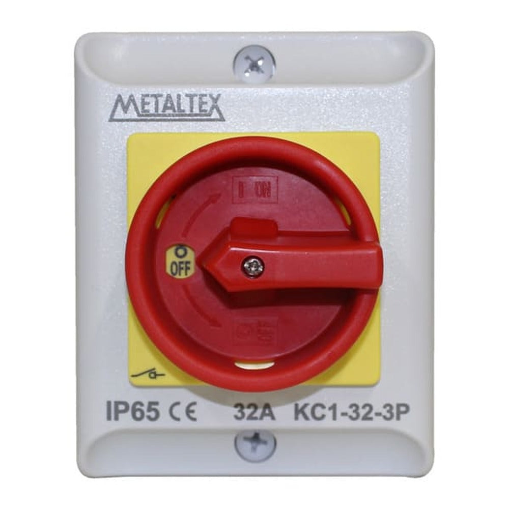 Seccionador tripolar en caja IP65 hasta 100A Serie K - 32A