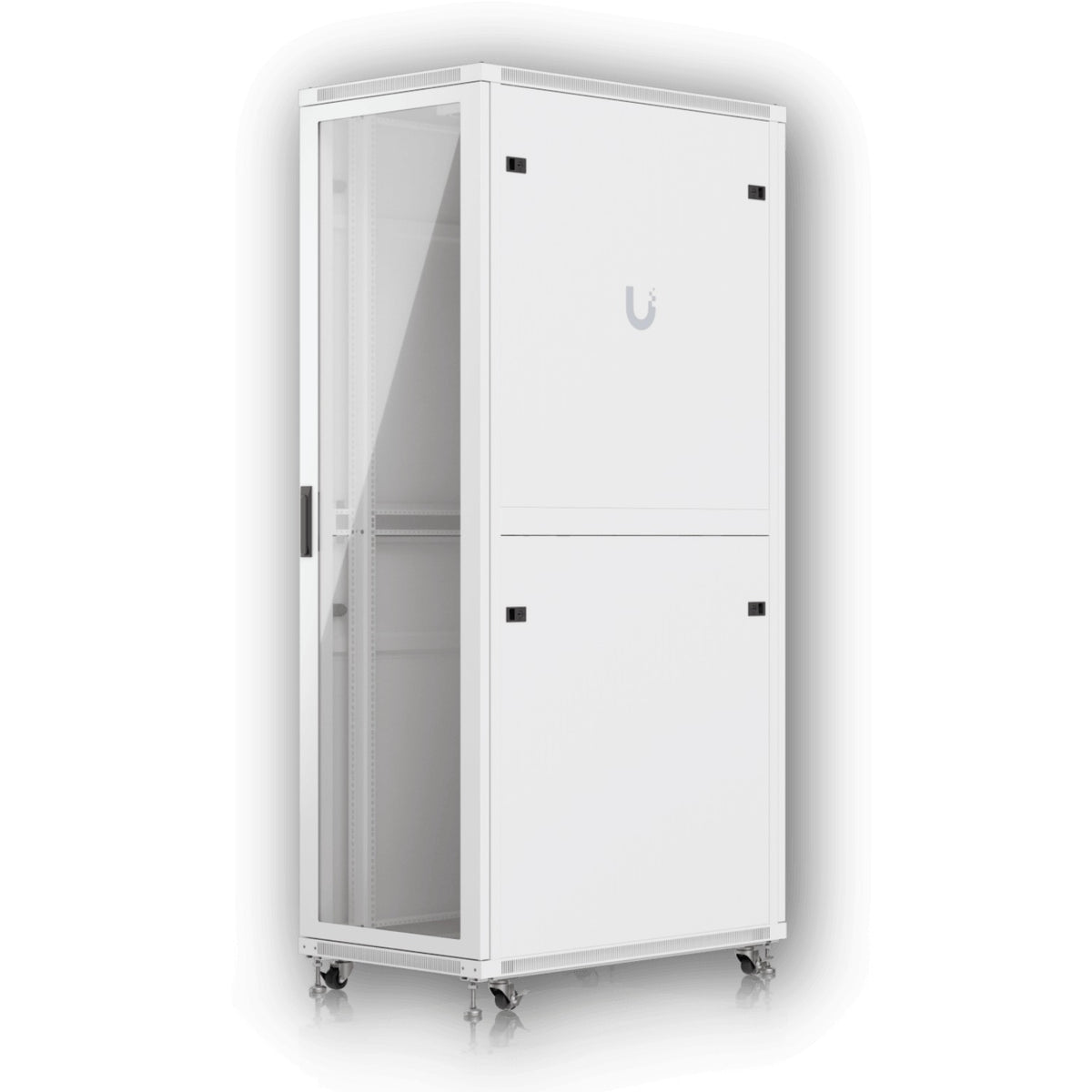 URK42-10V UI Armario Puerta-Cristal 42U 1000mm 100cm-Profundidad Rack Blanco Ventilador UACC-Rack-42U-1000-G UBIQUITI