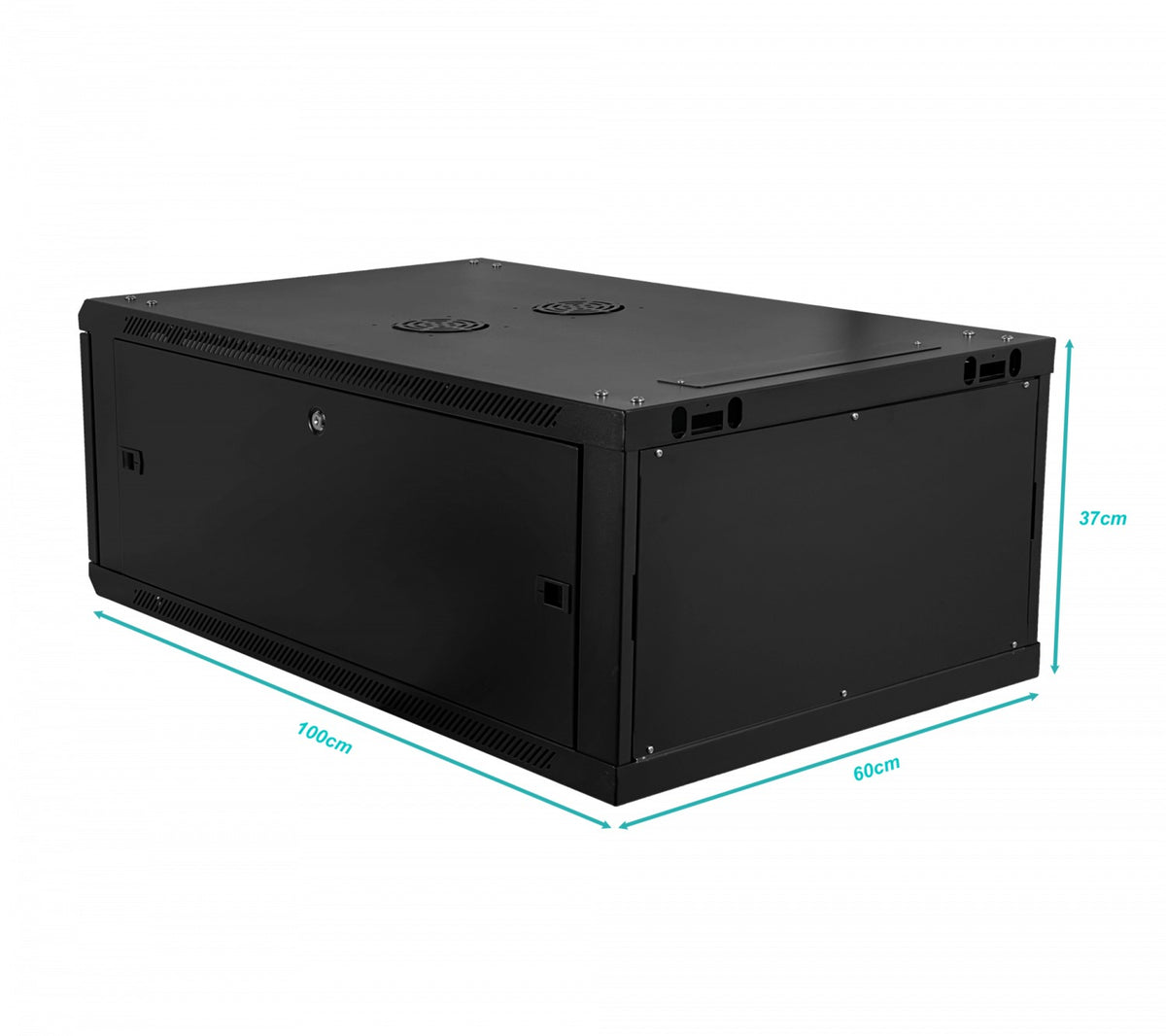 RK06-10LD LINKMADE Armario Rack Desmontable de 6 Unidades, 1000mm de Profundidad, Color Negro