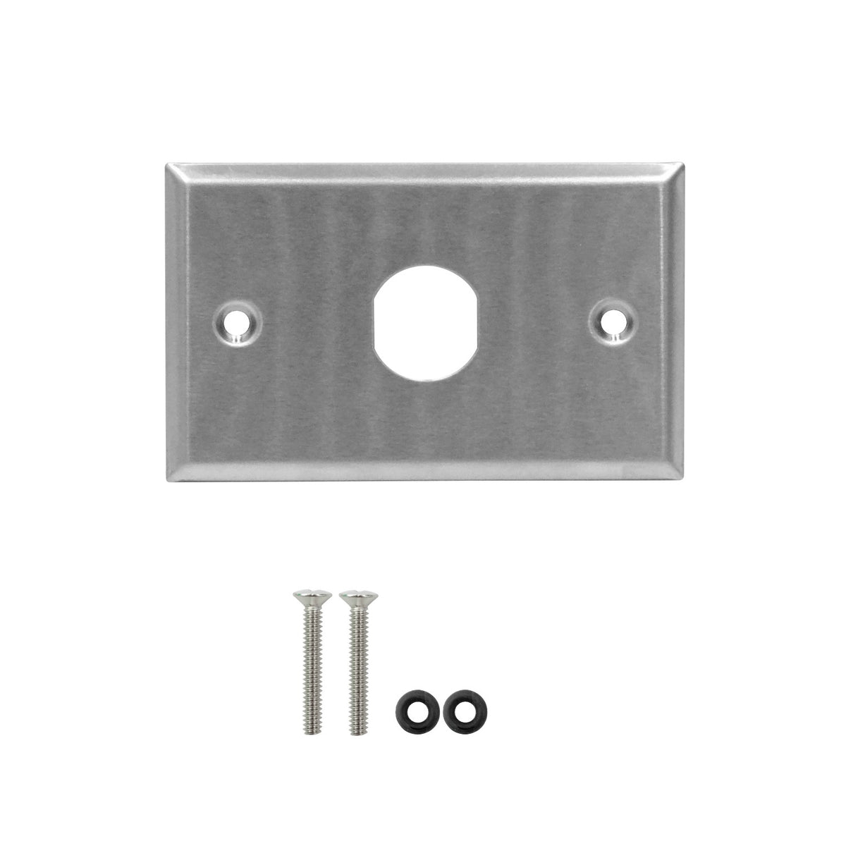 FPM1 TRIMERX 1-Placa Frontal Industrial Metálica requiere/KP6IT 70x114mm