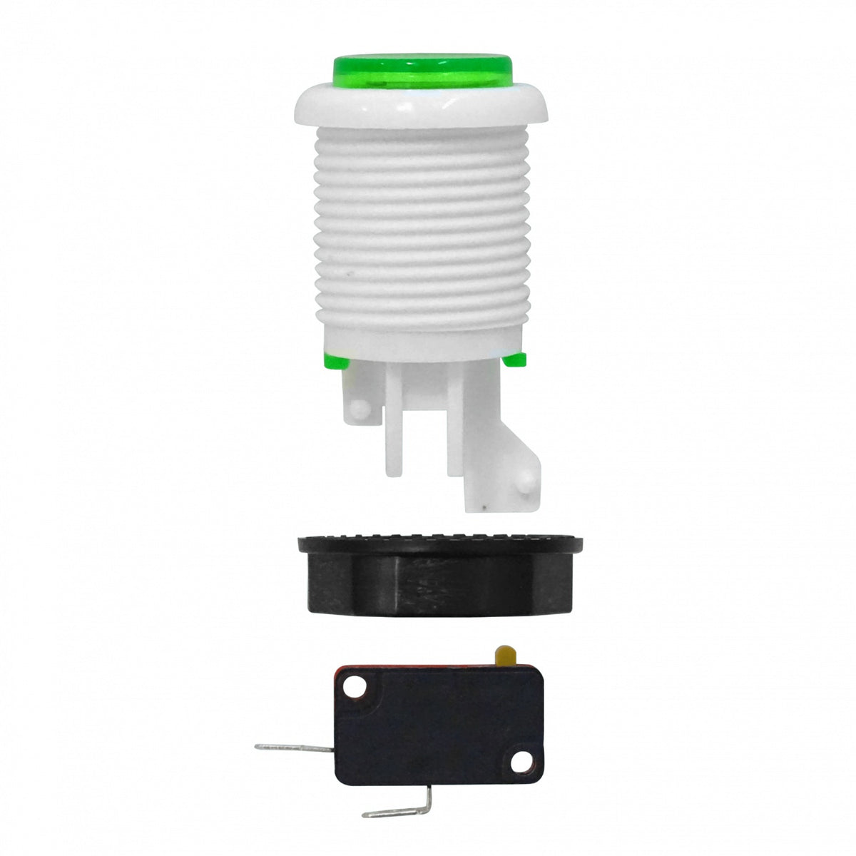 BOTON-VERDE Verde Arcade Interruptor Pulsador 27mm NA N/A 2-pin