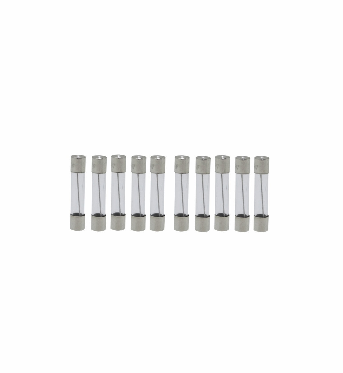 FUSE-10U Fusible cilíndrico de vidrio de acción rápida, 10 unidades, 10A 250V, dimensiones 6x30mm, referencia F10AL250V