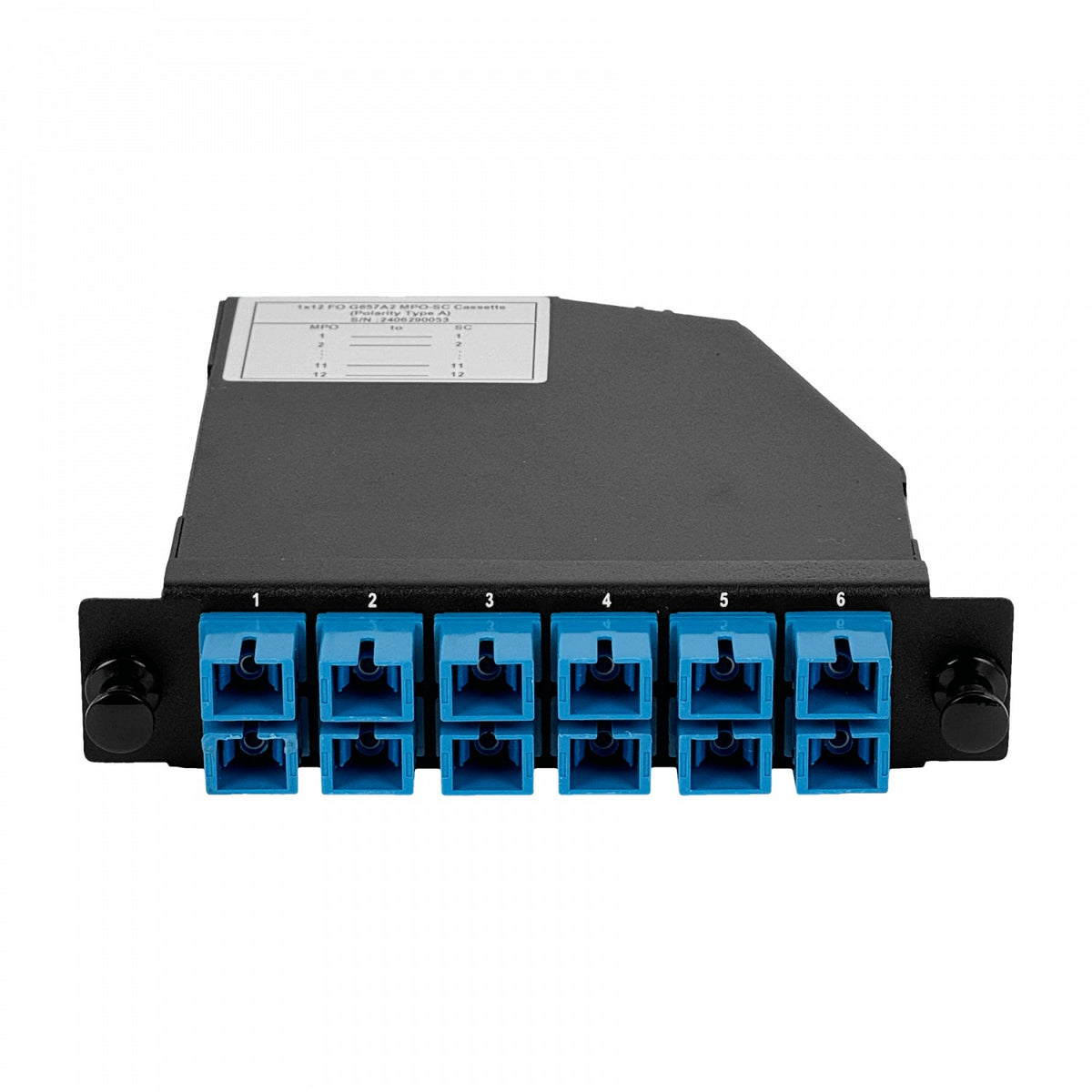 CASCSM SM 12-SC 1-MPO/Cassette para/1U-3P 130mm Fibra Pre-Conectorizada