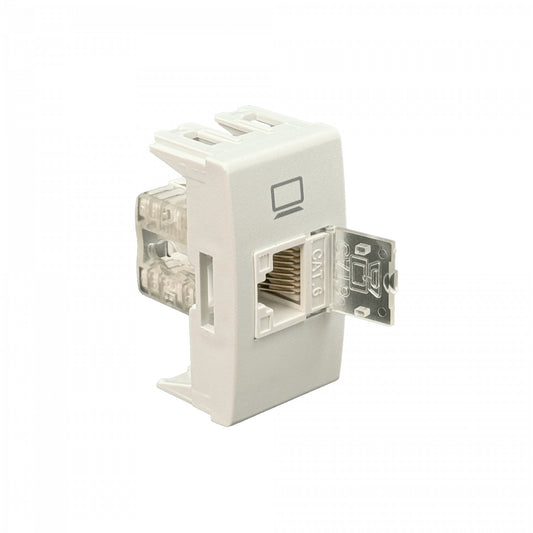 KEP-K KALOP Blanco Cat6 RJ45 8P8C incl-Jack Keystone AutoPunch req-Marco KL40339