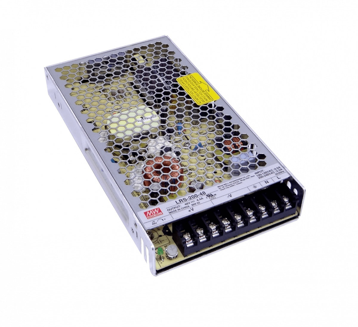 LRS-200-48 MEANWELL 211W 48V 4,4A Regulable Metálica Listón Fuente Alimentación sin Ventilador