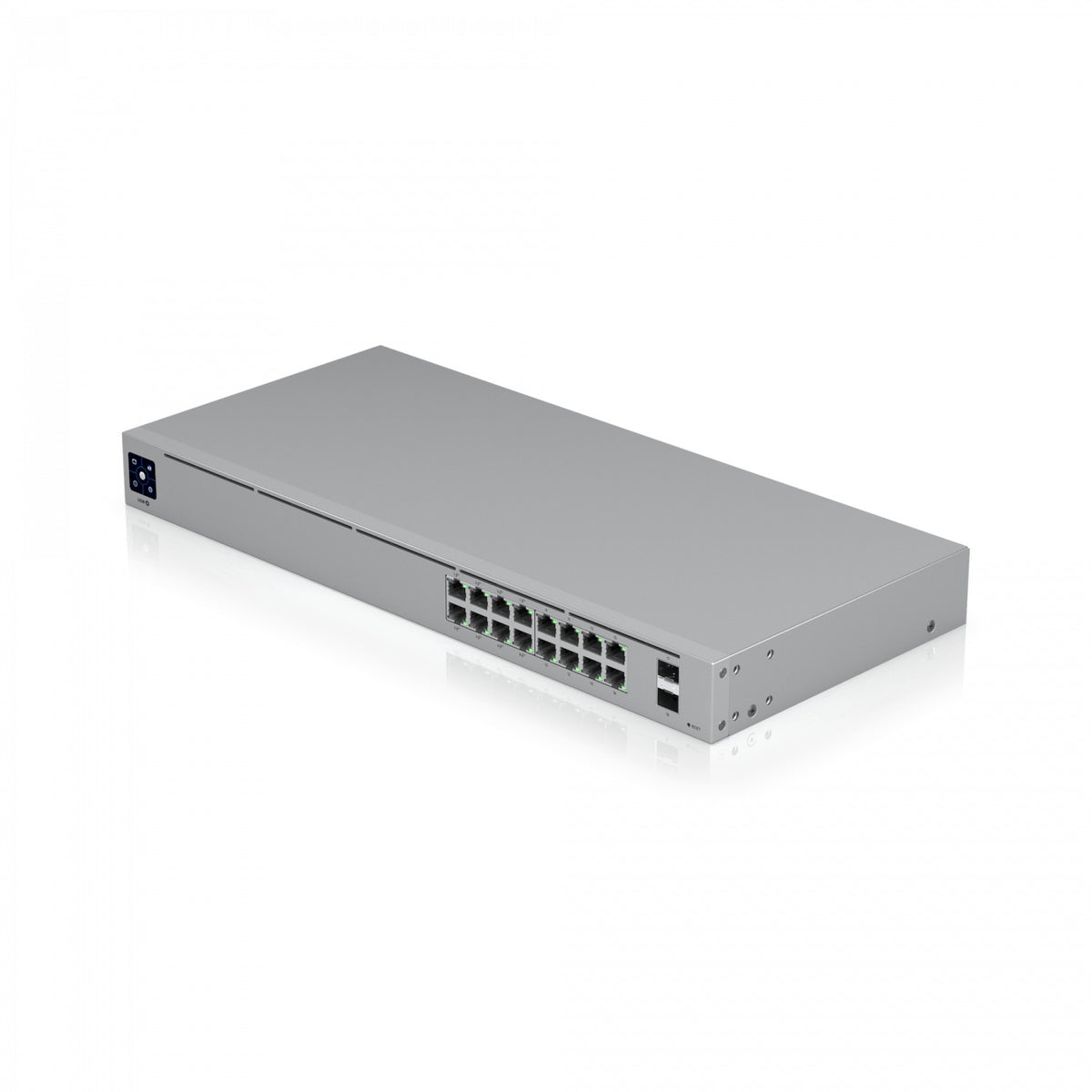USW-16-POE. Conmutador UI de 42 W totales, 16 puertos 1000, 8 PoE 48af/52at, 2 SFP, requiere UniFi L2, USW-16-POE-EU, UBIQUITI