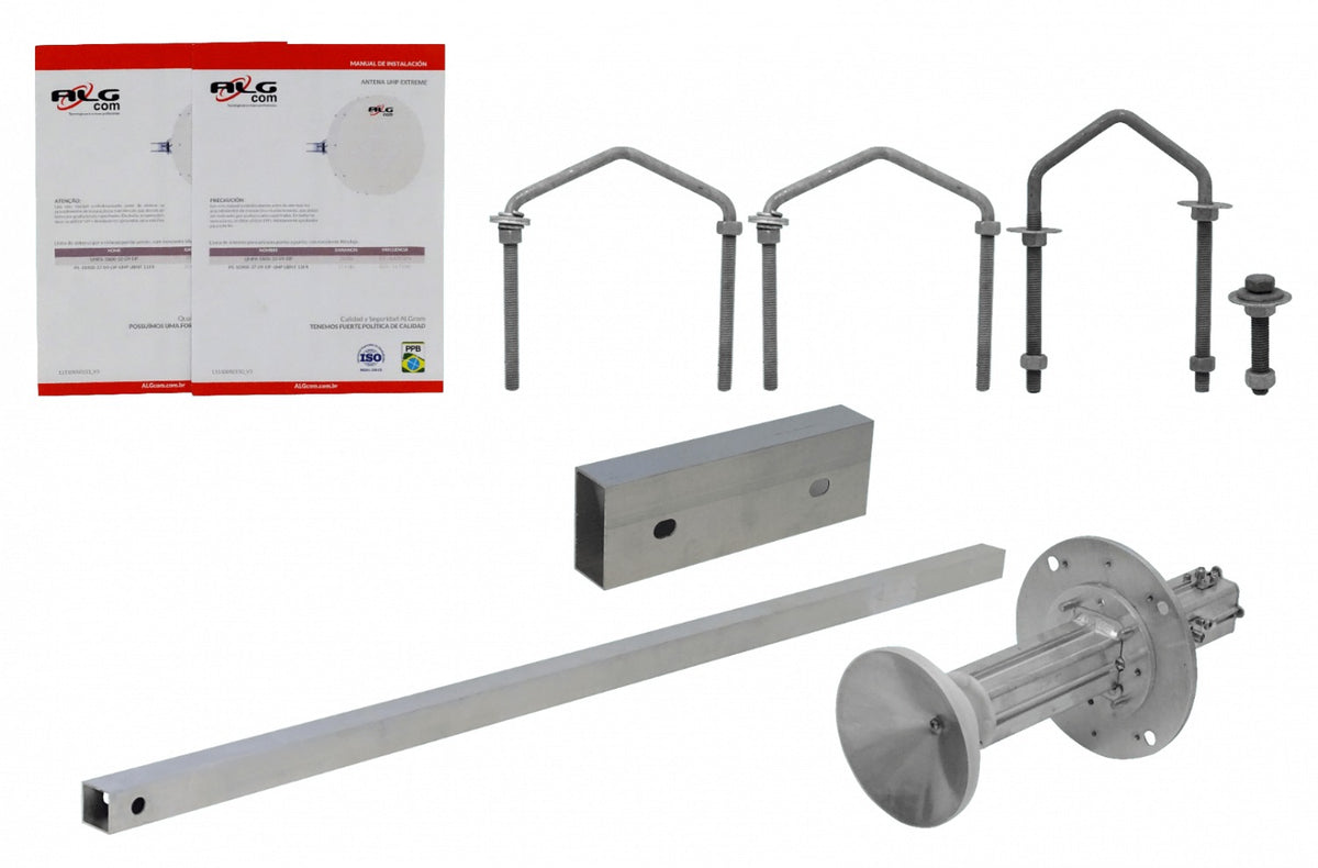UHX-32 ALGCOM Antena integrada aislada y radiante 5GHz Longitud 0,9m Ganancia 30-33dBi Rango extendido 4,9-6,4GHz Configuración 2x2 Conectores 2-RPSMA-H