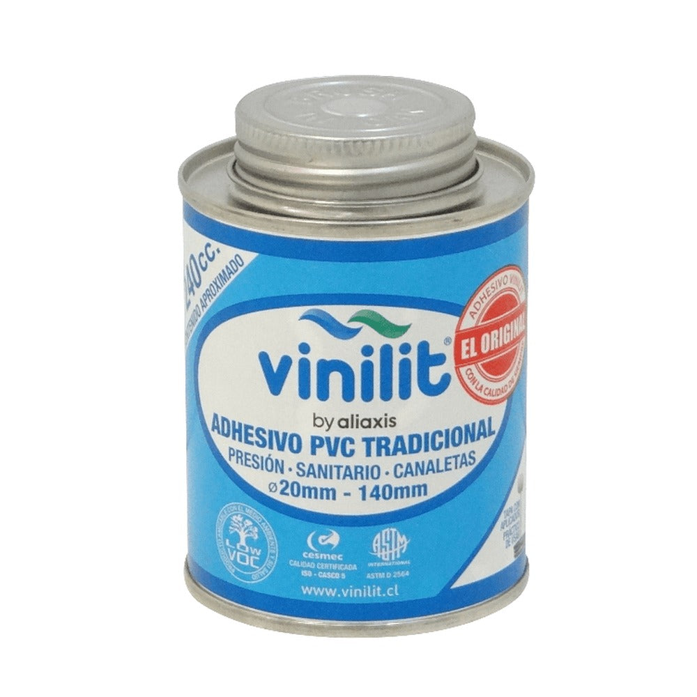 VINILIT-240 VINILIT 240cc Envase Pegamento PVC 120x16mm 70x25mm incluye-aplicador