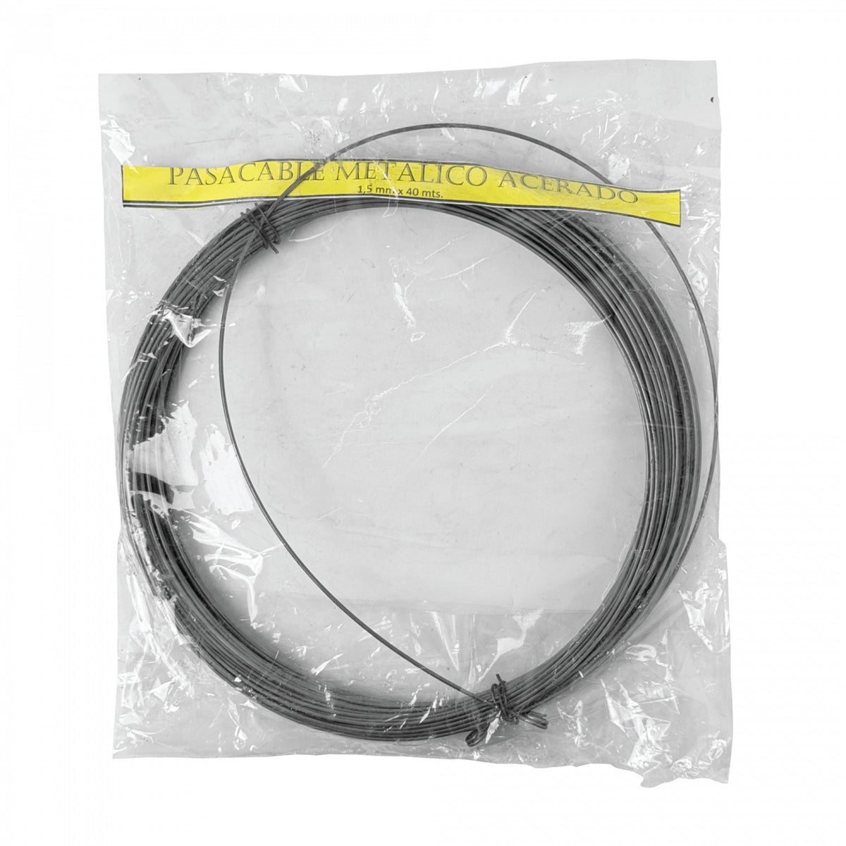 LAUCHA-40 Bobina 40mt Fleje de acero Guía pasacables eléctrica tipo serpentín