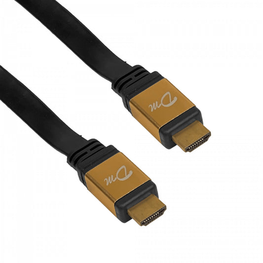 HDMI-20MM 20mt Cable HDMI-Macho a HDMI-Macho Plano Negro v1.4 3D 2000cm