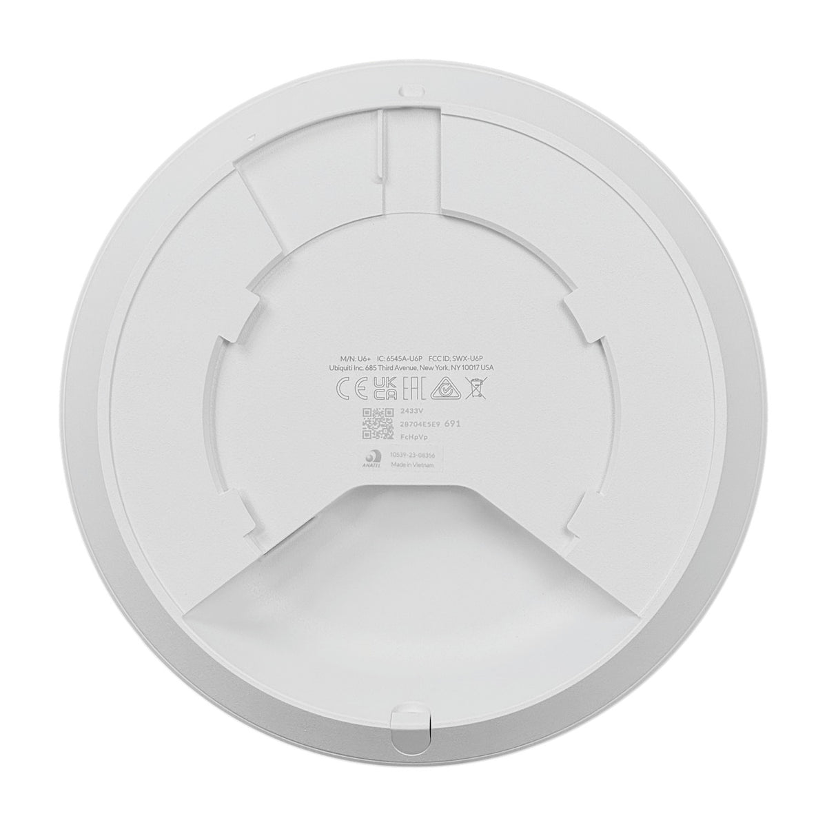 U6+. Punto de acceso inalámbrico 2x2 WiFi6 2400/570mbps en bandas de 5/2,4GHz, antena de 5dBi, potencia 23dBm, requiere PoE48af, puerto 1-1000, modelo U6+EU de UBIQUITI