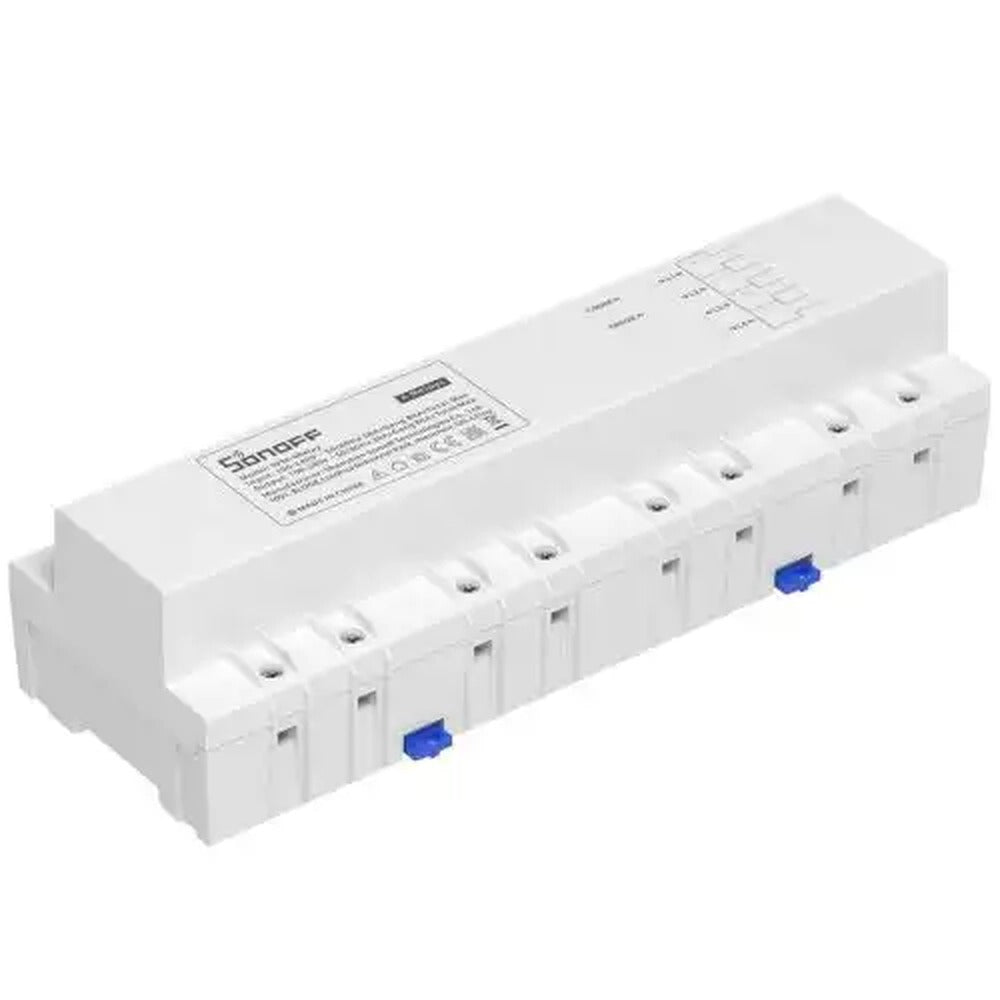 Medidor de Consumo Eléctrico Modular Inteligente Capacidad 80A máxima incluyendo Defensa ante Sobretensión Sonoff SPM-4Relay
