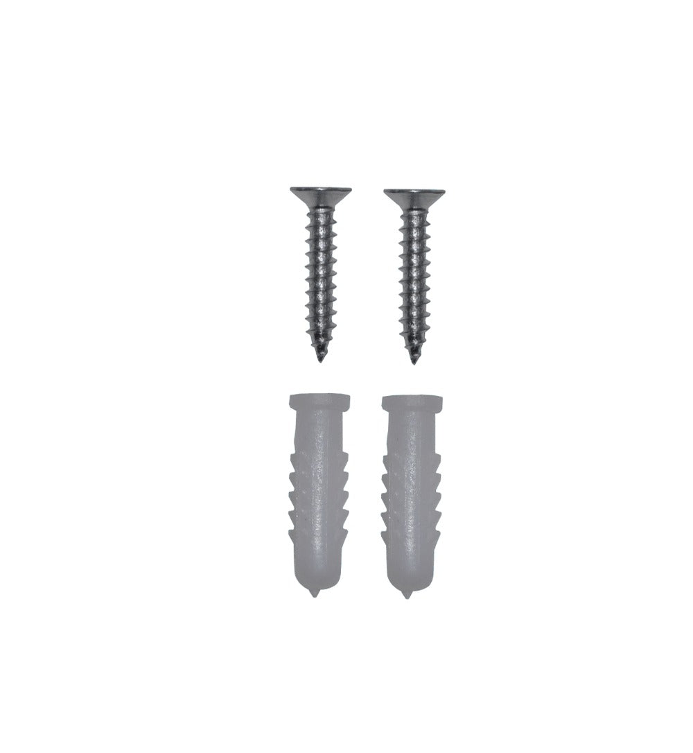 TARUGO-6MM-2T Kit de 2 Tornillos y 2 Tarugos Plásticos de 6x25mm